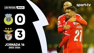 Resumo Arouca 03 Benfica  Liga Portugal Betclic  sport tv [upl. by Angeline971]