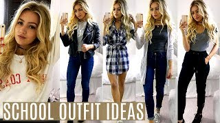 6 SCHOOL OUTFIT IDEAS 2017 [upl. by Holloway]