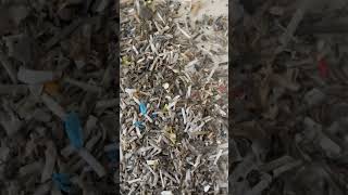 The color sorter selects black scraps from plastic scraps machine ricecolorsortermachine farming [upl. by Lek]