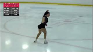 2023 Skate Canada Challenge Senior women FP SaraMaude Dupuis [upl. by Bohaty]