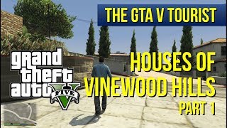 The GTA V Tourist Houses of Vinewood Hills  Part 1 North Sheldon Ave area [upl. by Nnyroc]