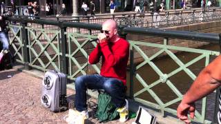 Dave Crowe Beatboxer in gothenburg Amazing Harmonicabeatbox [upl. by Anallij403]