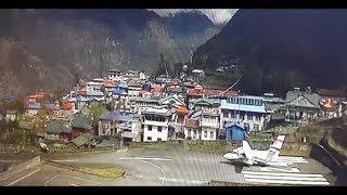 Exclusive CCTV footage shows Summit Air crash at Lukla Airport near Everest [upl. by Trotter]