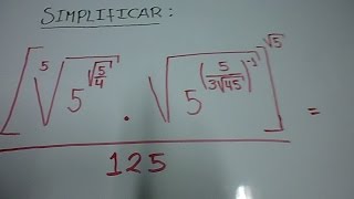 Potenciación y Radicación Algebraica ejercicios resueltos 5 [upl. by Asennav]