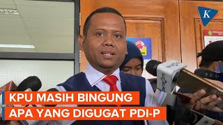 Kuasa Hukum KPU Mengaku Belum Paham Gugatan PDIP di PTUN [upl. by Ahsienyt510]