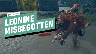 Leonine Misbegotten Boss Fight No Damage Elden Ring [upl. by Nisen323]