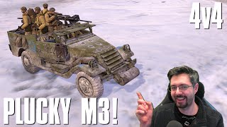 Plucky M3  4v4  Company of Heroes 2 [upl. by Drice494]