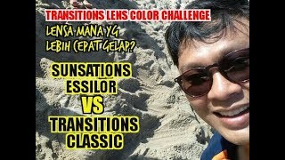 Transitions Classic VS SunSations Essilor  Lensa Mana Yg Lebih Gelap [upl. by Coop]