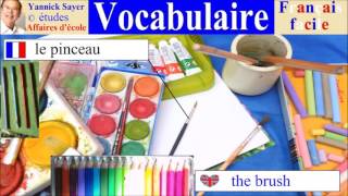 Vocabulaire français en image  fourniture scolaire de la rentrée [upl. by Ativel]