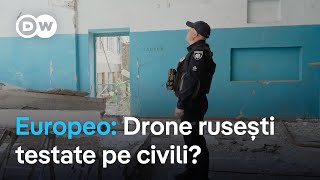 Europeo Drone rusești testate pe civili [upl. by Nirtiak]