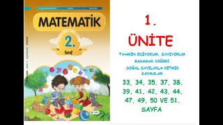 2 SINIF MATEMATİK DERS KİTABI 1 ÜNİTE 33 34 35 37 38 39 41 42 43 44 47 49 5051SAYFA [upl. by Ahsinel]