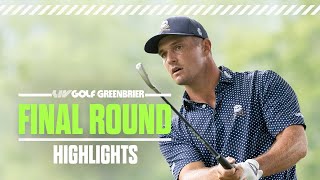 Full Highlights Bryson makes history on Sunday with 58  LIV Golf Greenbrier [upl. by Pulsifer]