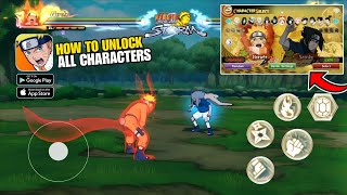 Cara Unlock All Characters NARUTO Ninja STORM Mobile  Ada Save Data 100 [upl. by Shank426]