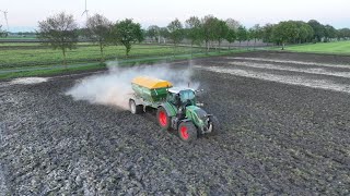 Kalk strooien  Fendt 512  Kuxmann  Mts HulsBeukman [upl. by Anitrebla]