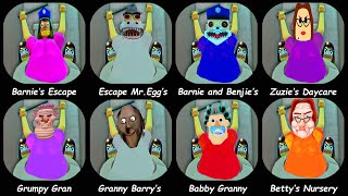 BARNIES PRISON ESCAPE 2GUMPY GRANGRANNY BARYS PRISON RUNBETTYS NURSERY ESCAPEBABY GRANNY [upl. by Thurmann]