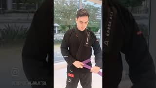 The modern way to tie your BJJ belt brazilianjiujitsu bjj jiujitsulifestyle 주짓수 [upl. by Lassiter398]