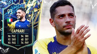 Better Than Deulofeu 🎯 93 TOTS Gianluca Caprari Player Review FIFA 22 Ultimate Team [upl. by Nosydam]