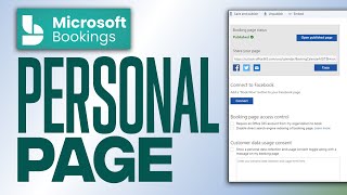 How To Create Personal Microsoft Bookings Page [upl. by Tomasine]