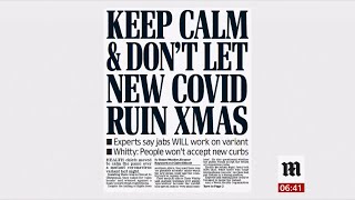 Coronavirus Covid19 amp newspaper headlines UK  BBC News  27th November 2021 [upl. by Erehc]