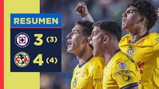 Resumen completo Cruz Azul 3 3 vs 4 4 América  Semifinal Vuelta  ¡A por una final más [upl. by Prentiss764]