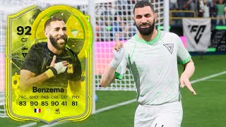 92 RADIOACTIVE BENZEMA PLAYER REVIEW FC 24 [upl. by Dar]