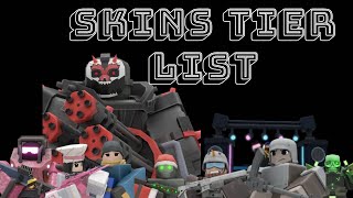 TDX Skins Tier List [upl. by Michale58]