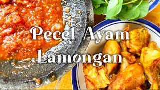 Resep pecel ayam sambel lamongan [upl. by Lynett175]