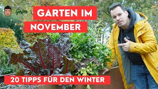 Gartenarbeit November  die 20 wichtigsten Aufgaben vor dem Winter [upl. by Av]