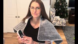 Review of RIOMO Electric Heating Pad [upl. by Artaed]