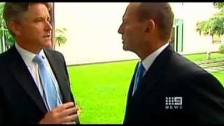 Tony Abbotts bizzarre 28 second silence following quotShit Happensquot comment [upl. by Silsby]