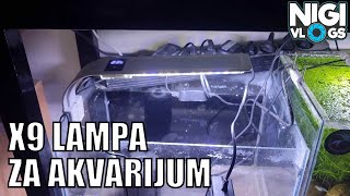 X9 15W Lampa Za Akvarijum  Akvarijumsko LED Osvetljenje Sa 3 Moda Rasvete akvaristika [upl. by Harima]