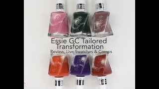 Essie Gel Couture Tailored Transformation Fall 2022 Collection Review Live Swatches amp Comparisons [upl. by Corri]