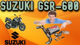 GPR Exhaust install on SUZUKI GSR600 🔥🤩 [upl. by Anitsuj]