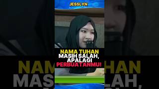 Nama Tuhan Saja Masih Salah‼️shorts trending mualaf bible yesus kohdondytan islam jesslyn [upl. by Neened119]