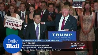 Trump asks Setya Novanto Do they like me in Indonesia in 2015  Daily Mail [upl. by Silvain]