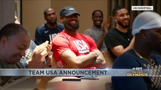 Road to the Olympics Team USA announces LeBron James as Olympic flag bearer [upl. by Pascal903]