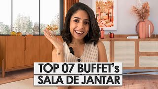 TOP 07 MODELOS DE BUFFET PARA DECORAÇÃO DA SALA DE JANTAR [upl. by Alene]