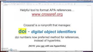 How to Use Crossref [upl. by Garvin590]