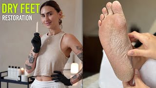 Making Dry Cracked Feet Like New After One Luxury Treatment [upl. by Sirac]