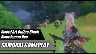 Samurai Gameplay  Sword Art Online Black Swordsman Ace [upl. by Gerladina]