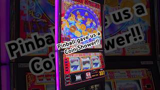 When 50100 Pinball Gives a Coin Shower slots slot casinos casino win jackpot jackpots win [upl. by Kubetz796]