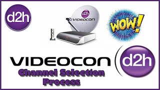 Channel Selection on Videocon d2h  Channel selection  Channel Selection Process  Videocon d2h [upl. by Niltac]