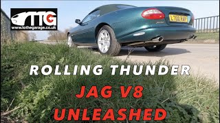 Rolling Thunder Jaguar XK8 recorded on 3 different exhausts Standard Stage 1 amp Stage 2 Adamesh [upl. by Sherie]