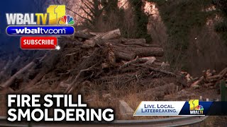 Crews continue to monitor remnants of massive Baltimore fire [upl. by Koeninger608]