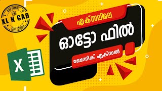 AutoFill feature in Excel  Malayalam Tutorial [upl. by Ahterod]