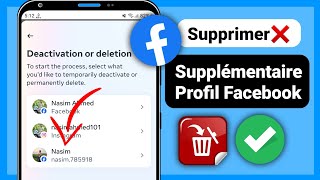 Comment supprimer un profil Facebook supplémentaire 2024  Créer un autre profil Supprimer [upl. by Eladnor]
