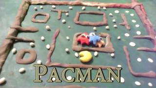 pacman ANIMATION Play doh [upl. by Lody]