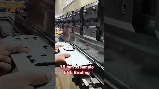 CNC Bending machine operator 15 mm ss sample bending machine operator yutubeshorts mychannel [upl. by Brnaba]