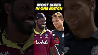 Record breaking sixes in cricket 😱 cricket chrisgayle josbuttlerbatting sixes engvswi [upl. by Israel649]