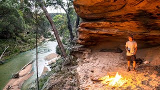 Cave Camping in WILD AUSTRALIAN Oasis 🌴 [upl. by Gagliano968]